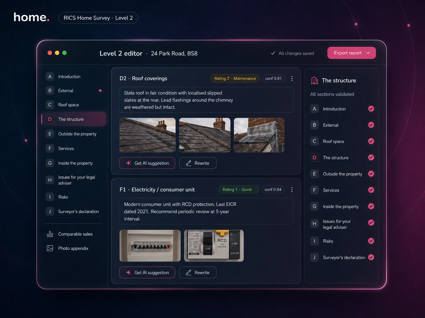 RICS Level 2 HomeBuyer Report writer
